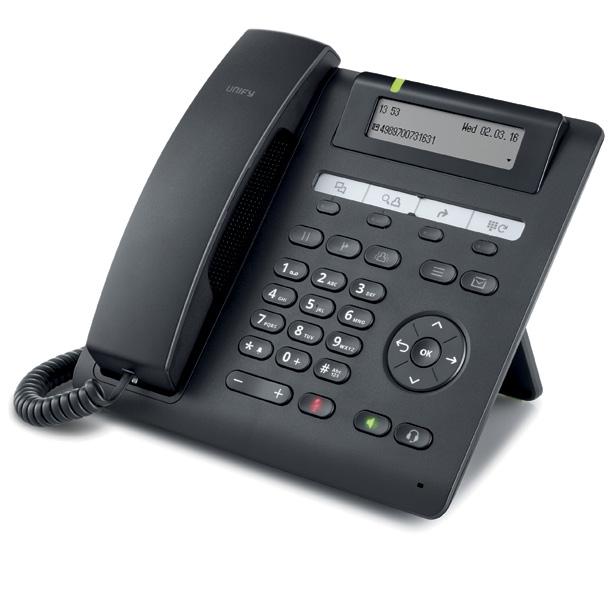 OpenScape Desk Phone CP200/CP205 Ideal für Arbeitsplätze mit UC-Unterstützung OpenScape Desk Phone CP400 Das Standardgerät für die meisten Arbeitsplätze das kaum Wünsche offen lässt Grafisches