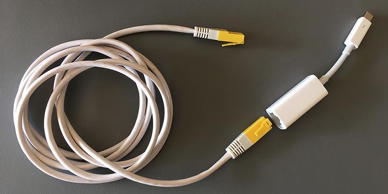 Netzwerkkabel Apple-Adapter für Thunderbolt-Anschluss Klicken Sie zum