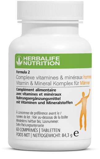 PRODUKTAUSSAGEN Formula 2 Vitamin & Mineral Komplex für Männer HAUPTAUSSAGEN Immunsystem: Enthält Vitamin A & C, die zur Erhaltung einer normalen Funktion des Immunsystems beitragen.