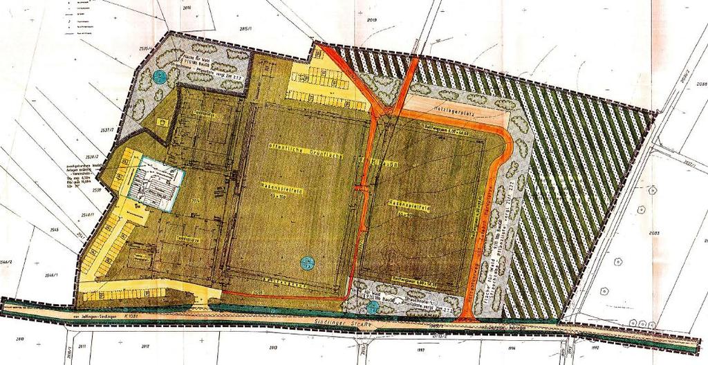 Weitere Bodenklassen Wegflurstücke werden nicht bewertet Grünland wird mit 1,20 /m² bewertet (Verkehrswert) Sportplatz liegt Bebauungsplan