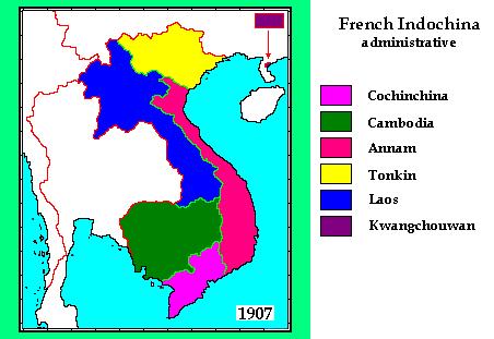 Französisch Indochina Endzustand 1907 Cochinchina (Kolonie)