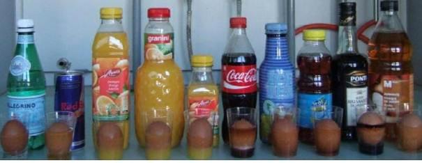 Mögliche Auswahl an unterschiedlichen Getränken.