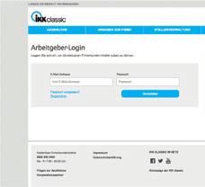2. Anmelden Sie haben sich bereits für die Ausbildungs- und Praktikumsbörse registriert? Dann klicken Sie unter www.ikk-classic.de/ azubisuche oben rechts auf den Button Anmelden.