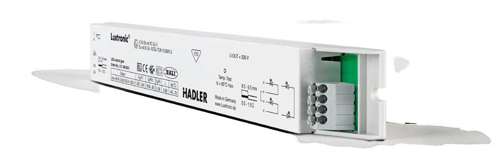 LED-Betriebsgerät LED Control Gear Betreibt bis zu vier T5 LED-Leuchtmittel Standard-Bauform 360 x 30 x 21 mm Lebensdauer von 100.