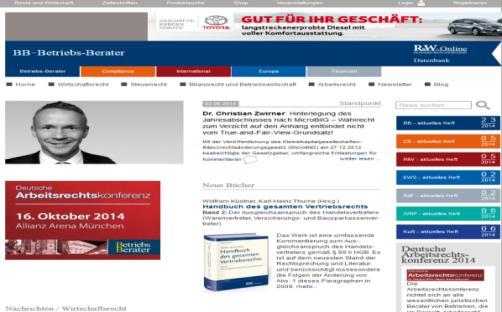 5 Factsheet Betriebs-Berater www.betriebs-berater.ruw.de betriebs-berater.
