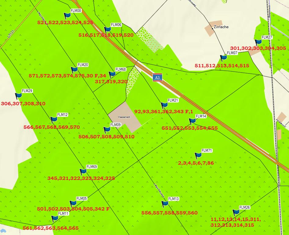 3.4. Wald südlich der Dudenhöfer Straße 3.4.1. Probefläche FLM26 (11-15, 311 315) Die Probefläche liegt am südöstlichen Ufer des Schachensees in der Waldabteilung 1127. Die Kästen 11-15 wurden vor ca.