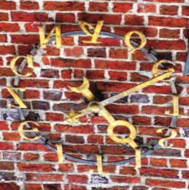 zeit ist gnade Eine ungewöhnliche Uhr im Dorf Oese Zwölf Buchstaben an der Stelle der Zahlen. Stunde um Stunde weisen die Zeiger der Uhr bei ihren Runden auf diese Worte: Zeit ist Gnade.