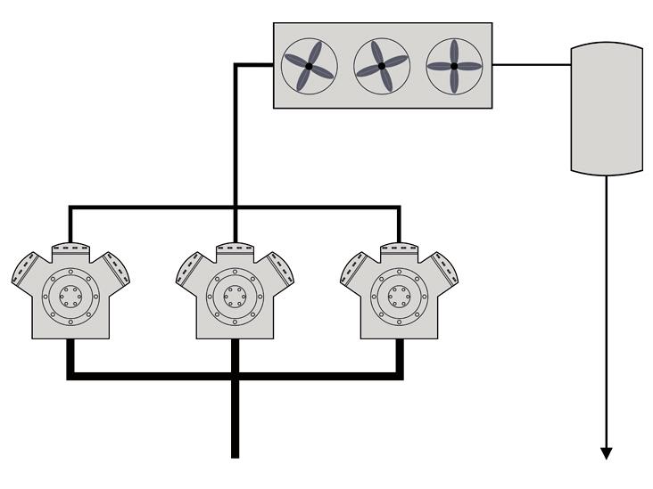 4 Verbundregelung 4.1 Verbundhauptmodule Im Frigolink-System gibt es für die Verbundseite drei verschiedene Hauptmodule, mit denen die Regelung unterschiedlich komplexer Anlagen möglich ist.