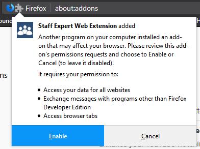 Bitte beachten Sie, dass Firefox keine automatischen Updates durchführt.