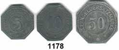 .. ss bis ss-vz 100,- Forbach (Lothringen) 1178 7380 Forbach i.lothringen 5, 10 und 50 Pfennig o.j. Menzel 7380.1,2,4 LOT 3 Stück.