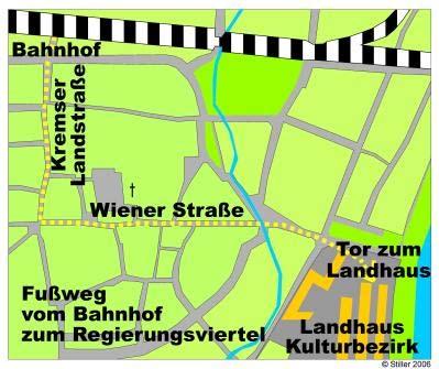 خريطة توضح موقع Koordinationsstelle für Ausländerfragen الممثلة لحكومة نيدر أوسترايش في Regierungsviertel,