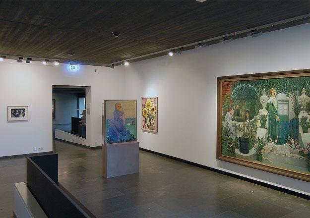 Werke der Gründergeneration und aus 130 Jahren Worpsweder Kunstgeschichte treffen hier immer wieder auf internationale Gäste.