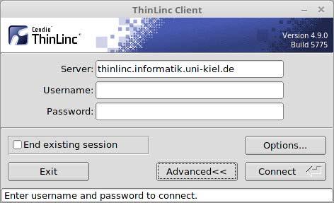 ThinLinc-Installation How-To 1. Download ThinLinc von https://www.cendio.