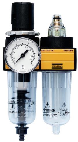 2 a) Filter mit Wasserabscheider b) Druckreduzierung c) Öler d) Manometer Aufgabe 8 (Themenbereich Pneumatik Druckanzeige ) Der Überdruck an einer