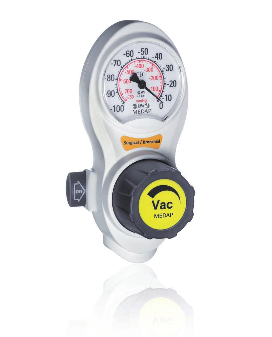 MEDAP S VAC Die Entnahmearmaturen S VAC ermöglichen eine lautlose und extrem leistungsstarke Absaugung über die Entnahmesteckdose Vakuum der zentralen Gasversorgungsanlage.