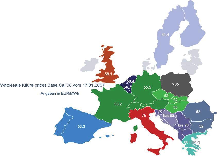 Warum gibt es Engpässe? Strompreisdifferenzen in Europa Windenergie... Quelle: Fachtagung vom 31.08.