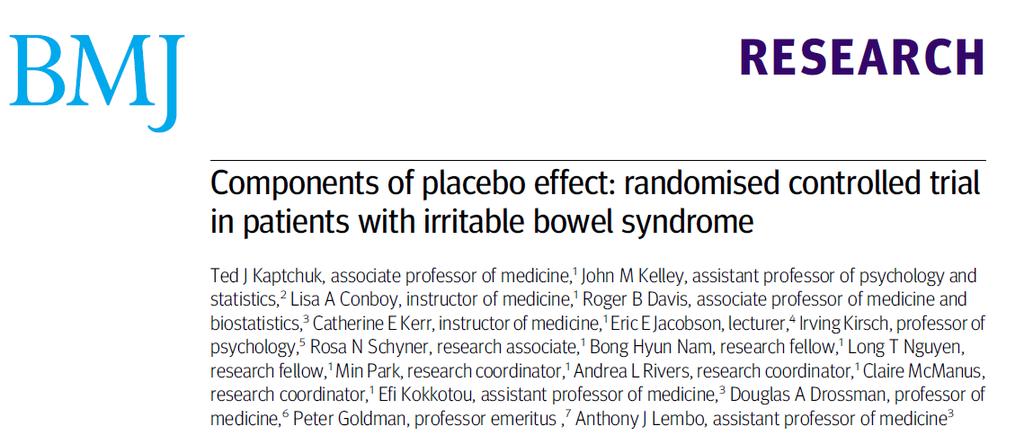 Interventions: For three weeks either waiting list (observation), placebo acupuncture alone ( limited ), or placebo acupuncture