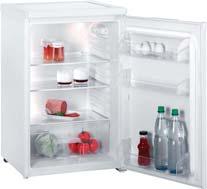 Tischkühlschränke 55 cm ohne Gefrierfach KS 9825 Kühlteil: Temperaturregler, 3 Glas-Abstellflächen, davon 2 höhenverstellbar, Frischefach für Obst- und Gemüse, 1 Flaschenfach, inkl.