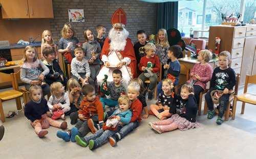 2018 über den Besuch vom Nikolaus im Kindergarten.