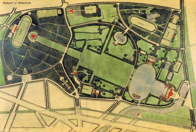 Der Hamburger Stadtpark von 1911 ist