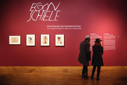 Selbsthingabe und Selbstbehauptung«Exhibition view»egon Schiele.