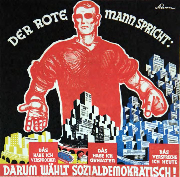 Wahlplakat der Sozialdemokratischen