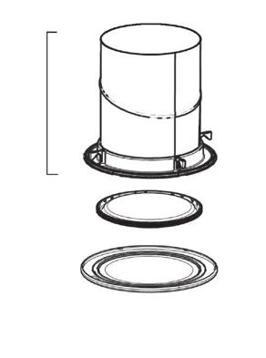 2 Verlängerungsrohr starr 600 mm benötigtes Alu-Klebeband: 160 DS = 1,40 m, = 1,70 m 4.3 Bogen stufenlos 0-90, ca. 600 mm (Klebeband inkl.