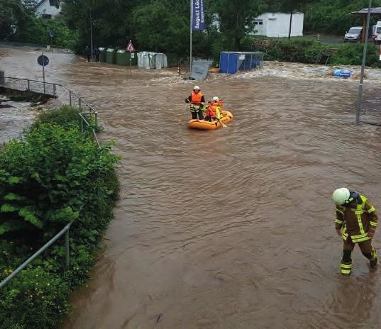 Hochwasser Das Tiefdruckgebiet Alfred richtete im Juli 2017 große Schäden im südlichen Niedersachsen an.