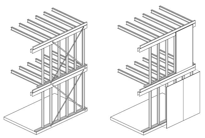 Bauweise Stahlbau Konstruktionsprinzip der Stahl- Leichtbauweise
