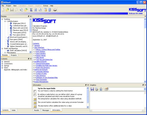 1 Starten des Programms Nach Installation und Freischaltung von KISSsoft als Test- oder lizenzierte Version wird KISSsoft wie
