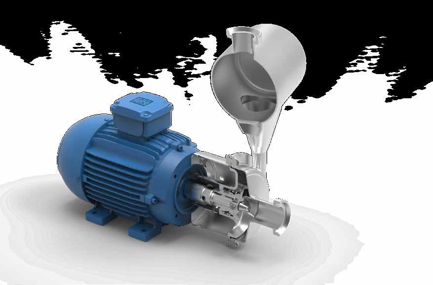 IRP+ Einzigartige Technologie zur mit - Förderung von Gasen in Flüssigkeiten Bypass am Pumpengehäuse sorgt für die Luftabscheidung