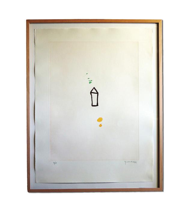 unique piece, framed 94 x 66,5 cm 12 Joan Hernández Pijuan Casa amb