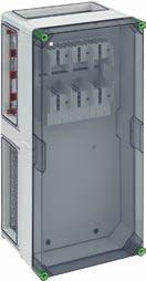 GSS-NH-Reiter-Sicherungsgehäuse GSS 4215 320 x 640 x 254 mm NH-Reiter-Sicherungsgehäuse - Industrie Qualität -, 1 x NH 2-Reiter-Sicherungsunterteil, Bemessungsstrom 400 A, Schraubanschluss M10,