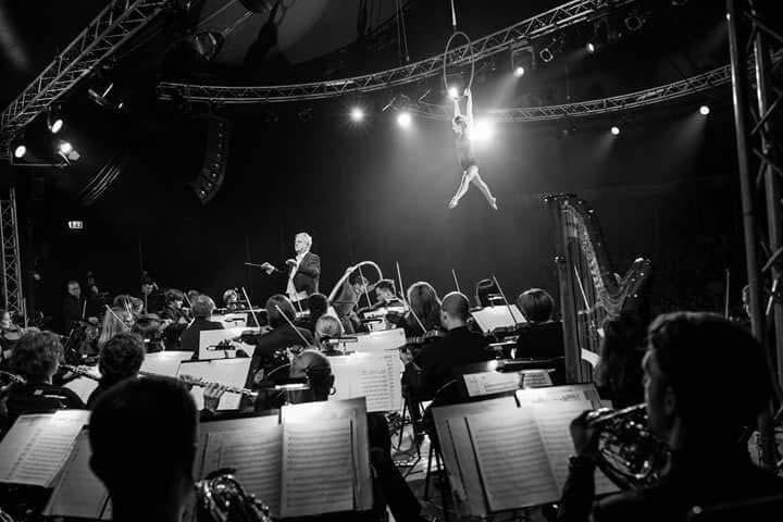 Das Orchester Musikkollegium Winterthur unter der Leitung von Reto P.arolari die Artisten wie auch die Musiker ihr Repertoire perfekt beherrschen.