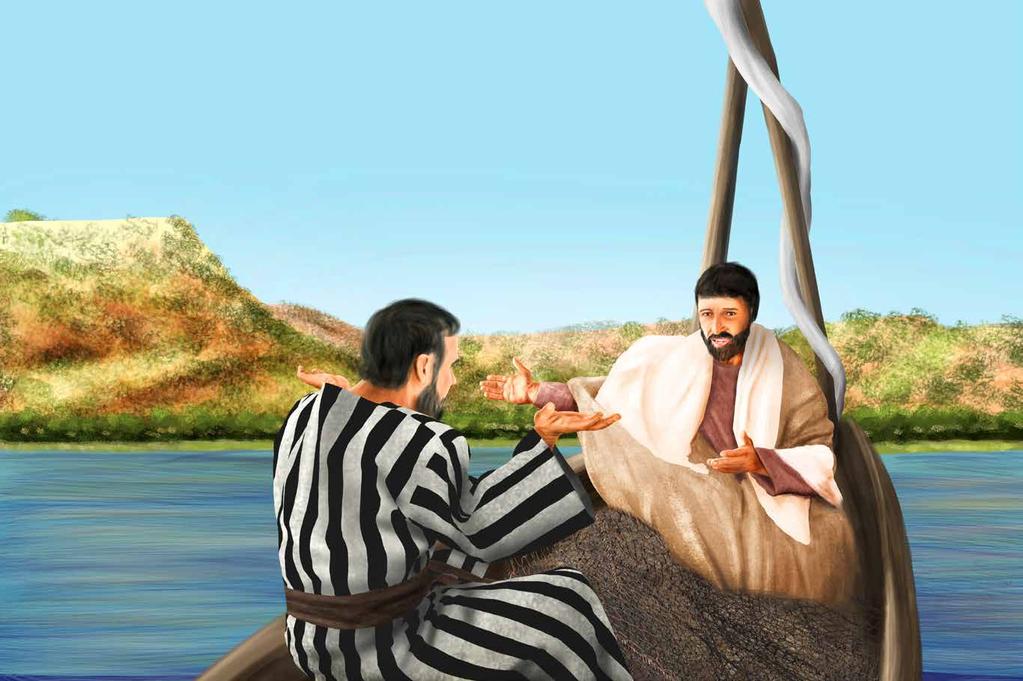 Nun ist Jesus fertig mit seiner Rede. Er entlässt das Volk. Für Simon hat er aber einen neuen Auftrag: Fahre hinaus auf die Tiefe und lasst eure Netze zum Fang hinab.