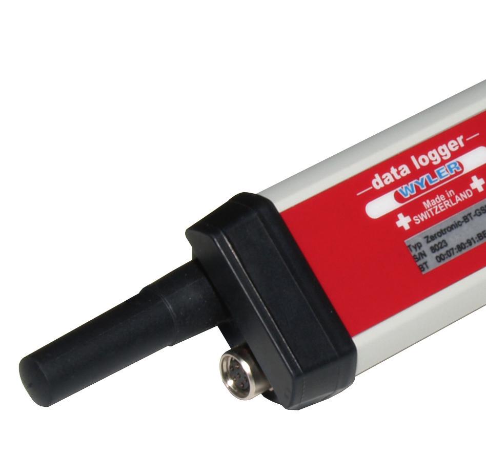 3 of/von 6 DATA LOGGER To meet the increasing demand for long-term monitoring, WYLER AG offers a data logger specifically adapted to WYLER instruments.