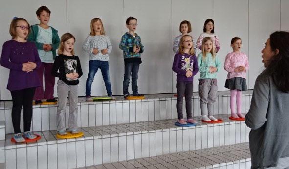 Kinderchor StimmFitBambini Kinder der 1. und 2. Klasse, welche Freude am gemeinsamen Singen haben, treffen sich einmal in der Woche zur gemeinsamen Probe.