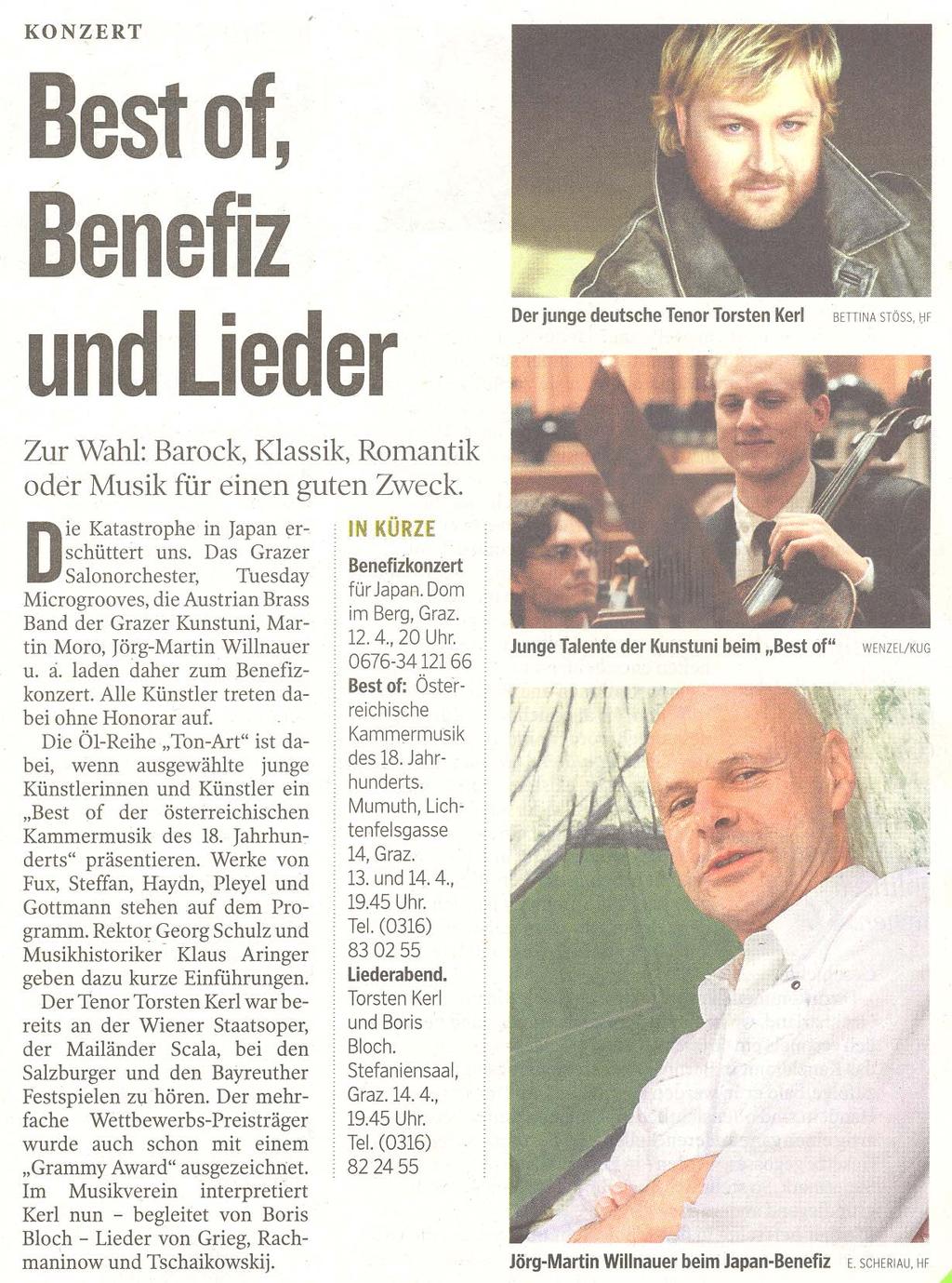 Kleine Zeitung, Aviso, 09.04.