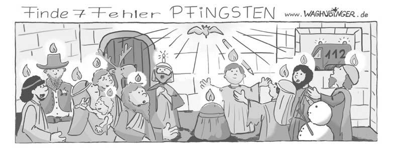 18 Was feiern wir an Pfingsten? gestalten An Pfingsten? Wenn wir beten, fangen viele Christen nicht nur katholische, sondern auch evangelische mit dem Kreuzzeichen an.