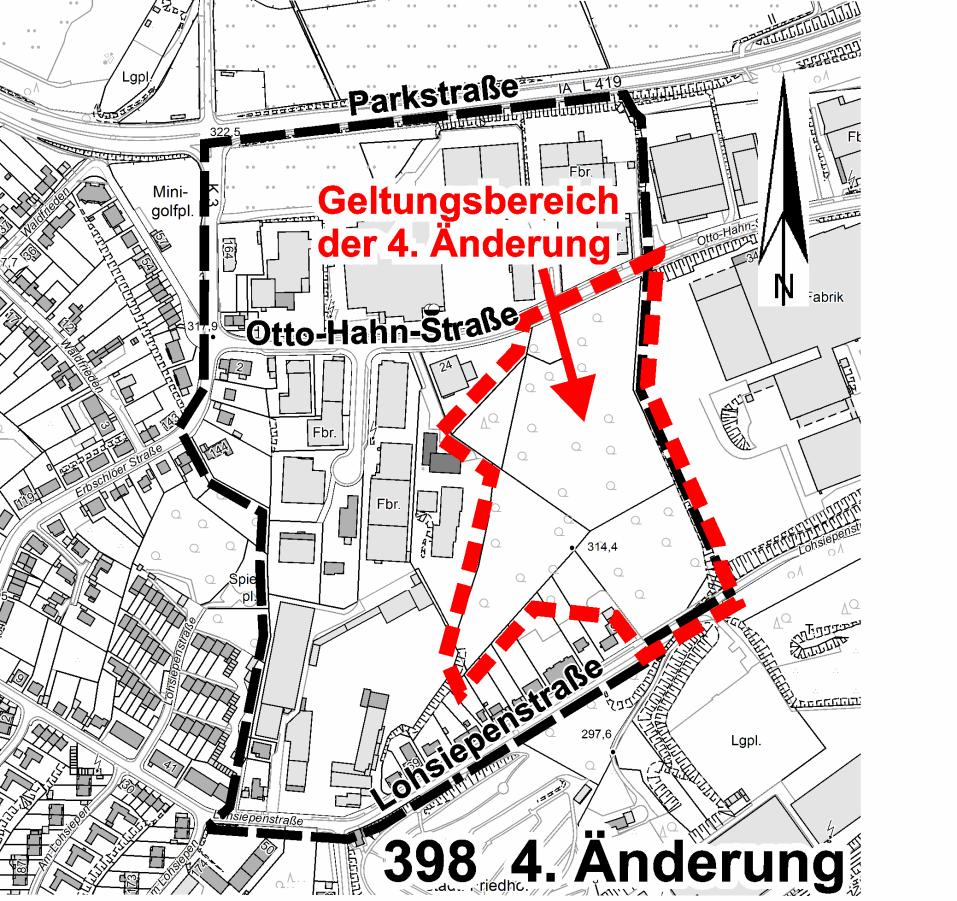 2 von 44 Bekanntmachung von Bauleitplänen Aufstellung von Bauleitplänen Bebauungsplan 398 - Erbschlöer Straße (mit Flächennutzungsplanberichtigung 123B) - 4.