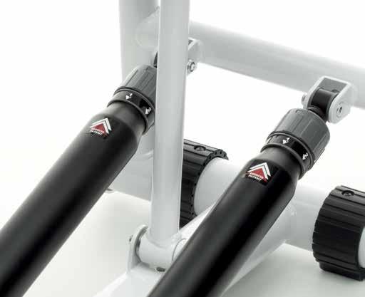 Hydraulisches Zylindersystem Gymna W-Move bietet nicht nur die Vorteile des traditionellen Krafttrainings und des kardiovaskulären Trainings, sondern verzichtet darüber