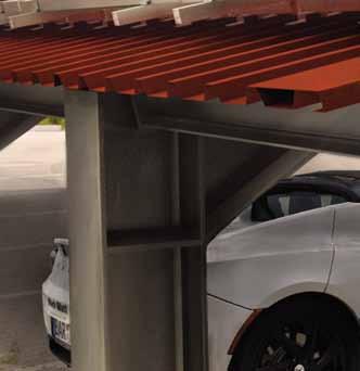 Daches, kommt Möglichkeit größere Parkflächen zu überdachen und mittels wunsch realisierbar DEKRA geprüften Quick-Line Gestellsystems aus
