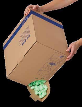 Verpackungschips im Spenderkarton Einfach und sauber im Gebrauch SA