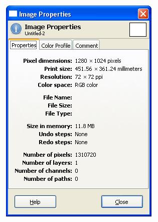 GIMP Wichtige Funktionen in GIMP: Info-Fenster: Image à Image