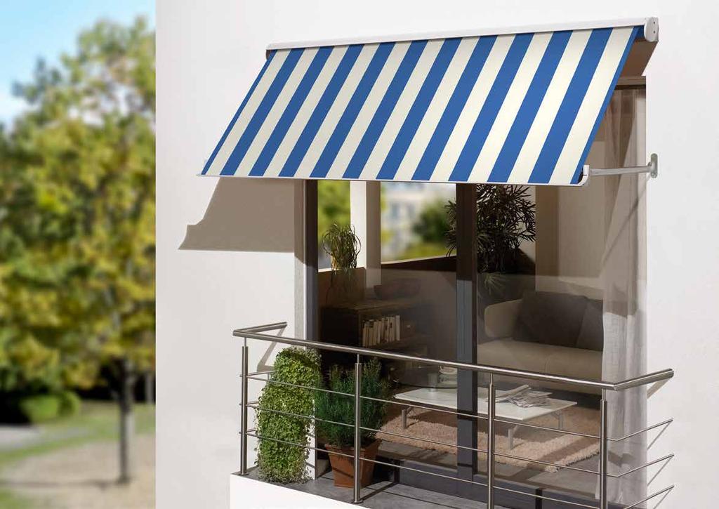 Sicht und Schatten Die Kassettenmarkise für Fenster, Balkon oder Loggia schützt vor der Sonne und ermöglicht zugleich einen