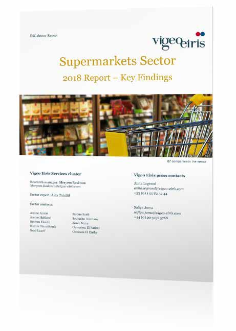 05 Vigeo Eiris: Sector Report zur Branche der Supermärkte Die vollständige Studie finden Sie unter: www.vigeo-eiris.