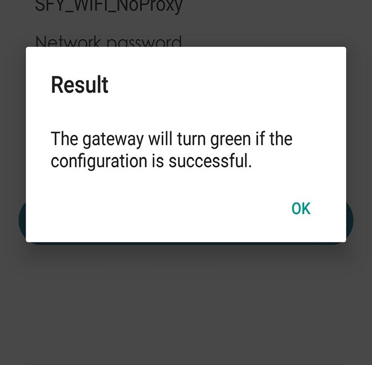 schließen Sie die Gateway- Konfiguration ab.