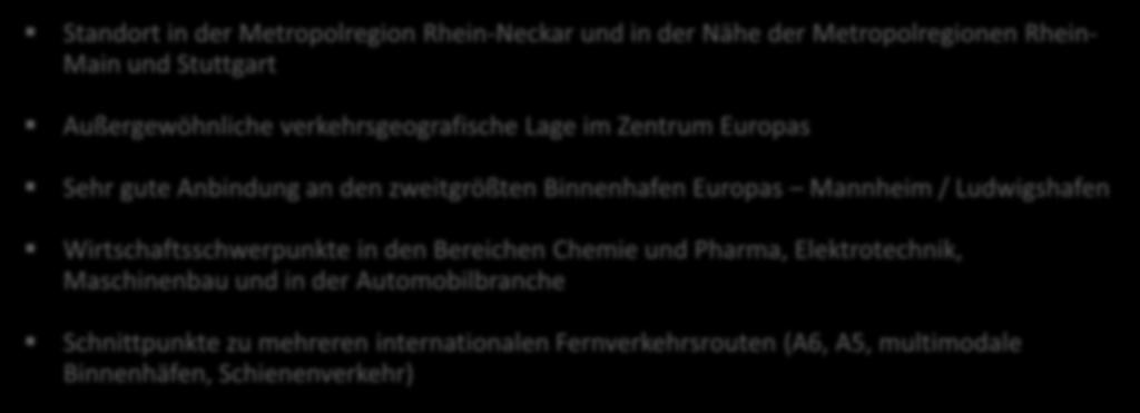 Europas Mannheim / Ludwigshafen Wirtschaftsschwerpunkte in den Bereichen Chemie und Pharma, Elektrotechnik, Maschinenbau und in