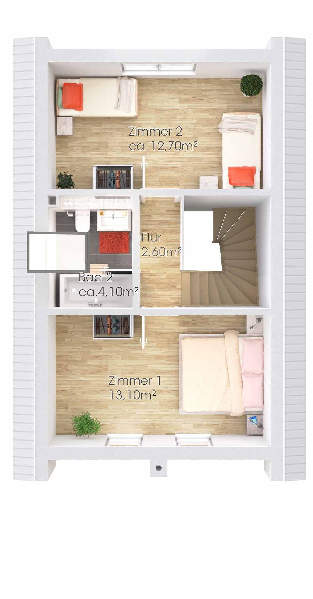 Das Ferienhaus Freya verfügt zur Optimierung der Wohnqualität über eine moderne Fußbodenheizung in allen Räumen (außer dem optional wählbaren