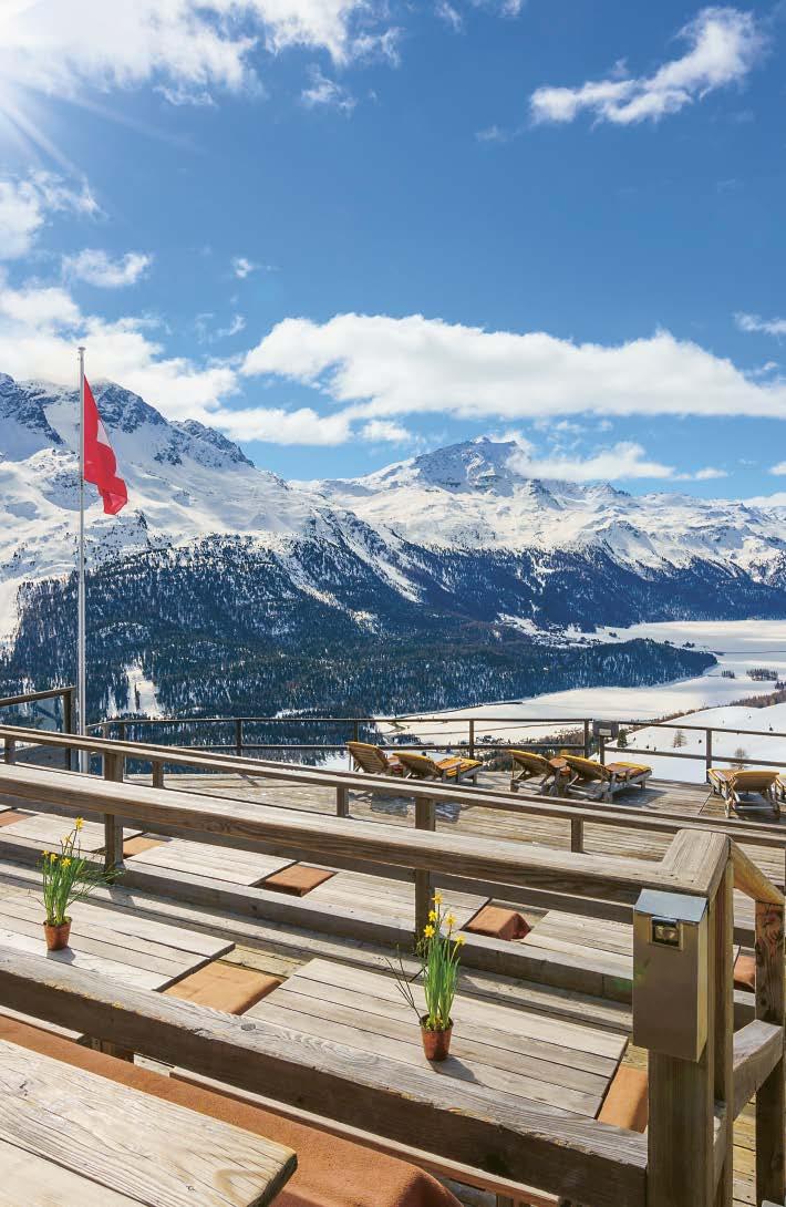 Bergrestaurant Trutz Währschafte Gerichte auf 2211 m ü.m. Bekannt ist das Bergrestaurant Trutz für seine beeindruckende Aussicht über die Oberengadiner Seenlandschaft.